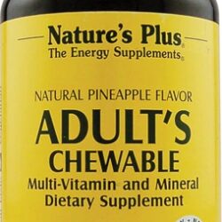 Nature's Plus Multivitamínico e Mineral Mastigável Abacaxi Natural - 90 Comprimidos