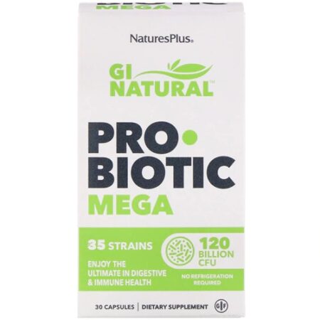 Nature's Plus GI Natural ProBiotic Mega -- 120 billion CFU - 30 Capsules