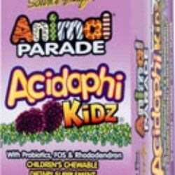 Nature's Plus Animal Parade Acidophilus Kidz 90 Tabletes Mastigáveis Sabor Frutas - Saúde Intestinal Infantil