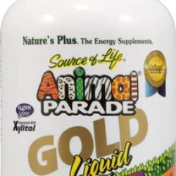 Nature's Plus Animal Parade® Gold Multivitamínico Infantil Líquido Sabor Frutas Tropicais - 473ml