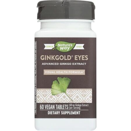 Nature's Way Ginkgold® Eyes -- 60 mg - 60 Vegan Tablets