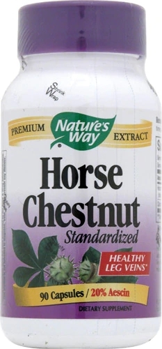 Nature's Way Horse Chestnut 90 Cápsulas Vegetarianas - Saúde Circulatória