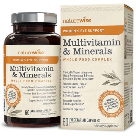 Naturewise Men's Eye Support Multivitamin Whole Food Complex -- 60 Vegetarian Capsules