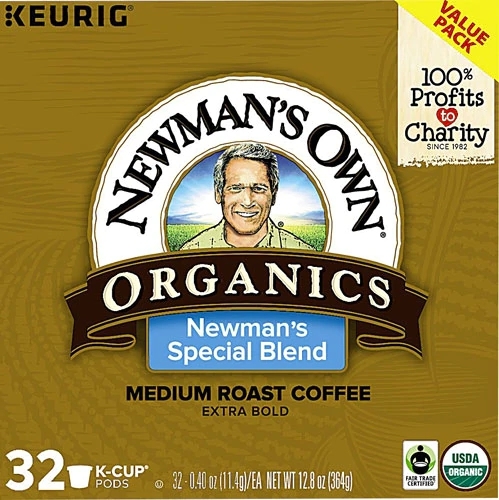 Café Orgânico Newman's Own Special Blend - Torra Média - 32 Cápsulas K-Cup® (Aprox. 350g)