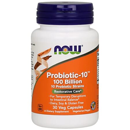 NOW Foods Probiotic-10™ -- 100 billion CFU - 30 Vegetarian Capsules