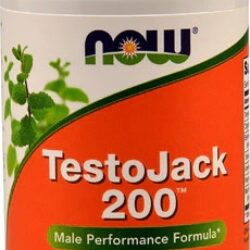 NOW TestoJack 200™ - 60 Cápsulas Vegetais: Potencialize Sua Vitalidade e Bem-Estar