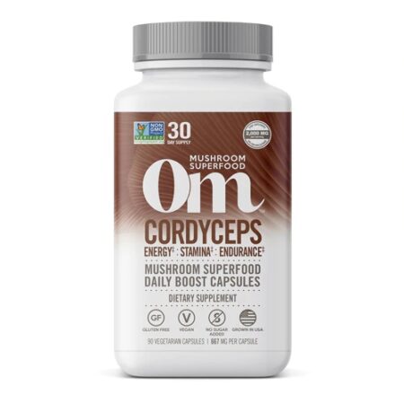 OM Mushroom Cordyceps Superfood Capsule -- 90 Vegetarian Capsules