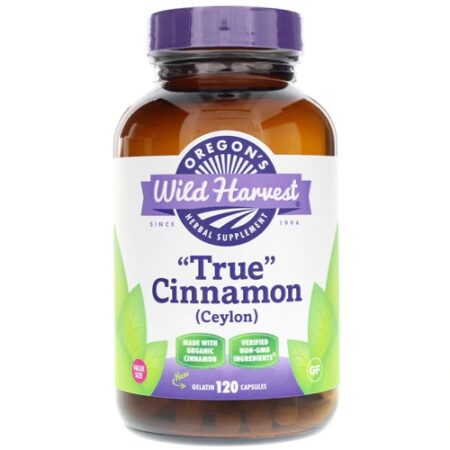 Oregon's Wild Harvest True Cinnamon Ceylon -- 120 Gelatin Capsules