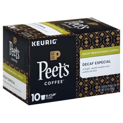 Café Peet's Coffee Keurig® Descafeinado Médio Especial - 10 Cápsulas K-Cups (120g)