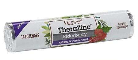 Quantum TheraZinc® Lozenges Elderberry Raspberry -- 14 Lozenges