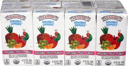 R.W. Knudsen Family Organic Sensible Sippers Fruit Punch -- 8 Packs