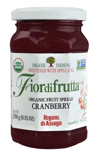 Geleia Orgânica de Cranberry Rigoni di Asiago Fiordifrutta 250g - Sabor Puro e Natural