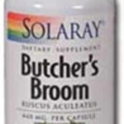 Solaray Butcher's Broom 440 mg - 100 Cápsulas: Saúde Circulatória e Bem-Estar
