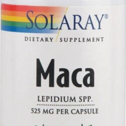 Solaray Maca Peruana 525mg - 100 Cápsulas: Energia e Bem-Estar Natural