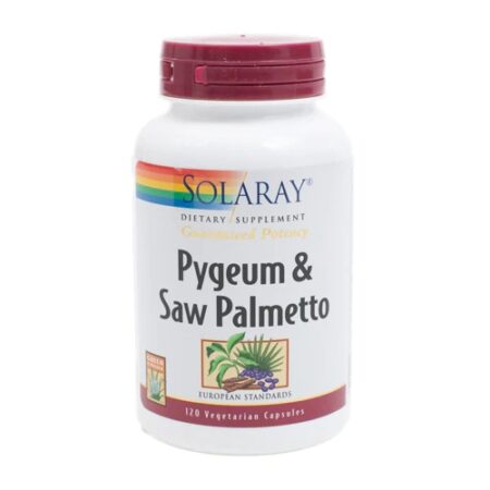 Solaray Pygeum and Saw Palmetto -- 120 Vegetarian Capsules