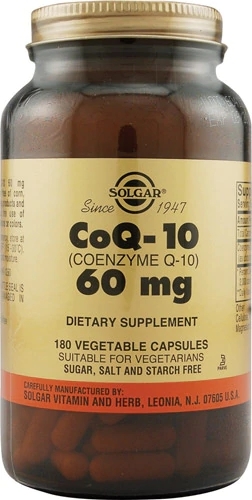 Solgar CoQ10 60mg - 180 Cápsulas Vegetais: Energia e Saúde para Você