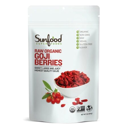 SunFood Raw Organic Goji Berries -- 1 lb