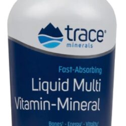 Trace Minerals Research Multivitamínico Mineral Líquido Sabor Frutas Vermelhas Naturais 887ml (30 fl oz)