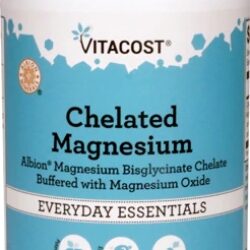 Magnésio Quelado Vitacost Albion® 400mg - 180 Comprimidos - Essencial para seu Bem-Estar
