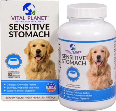 Vital Planet Sensitive Stomach for Dogs Chicken -- 60 Chewable Tablets