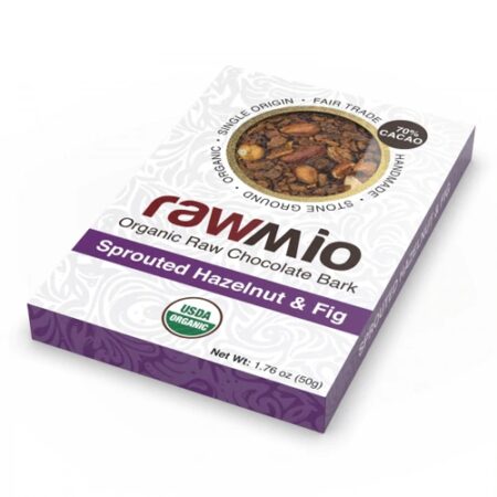 Windy City Organics Rawmio™ Organic Gourmet Raw Chocolate Bark Sprouted Hazelnut & Fig -- 1.76 oz