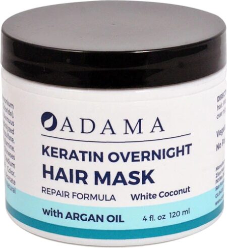 Zion Health Adama Keratin Overnight Hair Mask White Coconut -- 4 fl oz