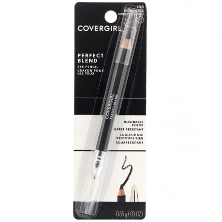 Covergirl, Perfect Blend, Lápis de olho, 100 Preto básico, 0,85 g - Image 2