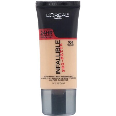 L'Oreal, Base Infallible Pro-Matte, Golden Beige 104, 30 ml