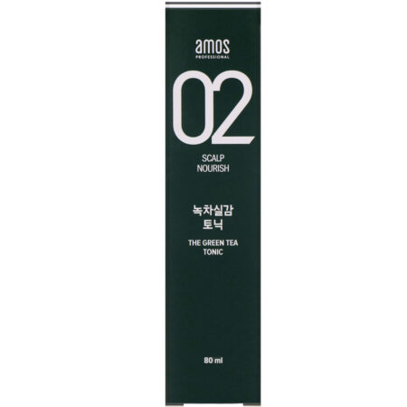 Amos, 02 Nutrição do Couro Cabeludo, Tônico de Chá Verde, 80 ml - Image 2