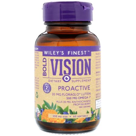 Wiley's Finest, Bold Vision, Proactive, 60 Softgels - Image 3