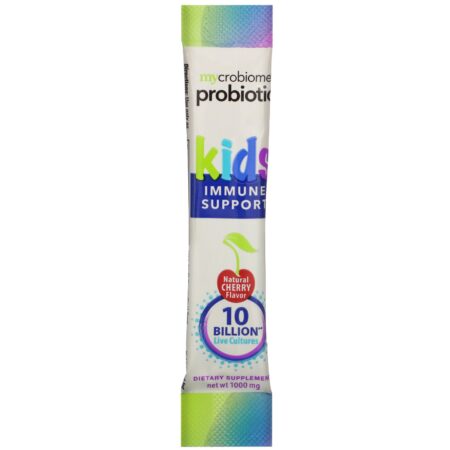 Solaray, Mycrobiome Probiotic, Kids, Immune Support, Natural Cherry Flavor, 10 Billion Live Cultures, 20 Stick Packs - Image 3