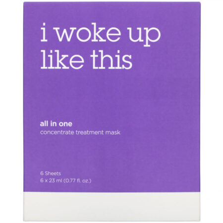 I Woke Up Like This, All-in-One, Concentrate Treatment Mask, 6 Sheets, 0.77 fl oz (23 ml) Each - Image 2