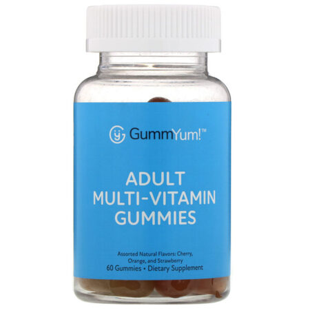 GummYum!, Gomas Multivitamínicas Adultas, Sabores Naturais Sortidos, 60 Gomas