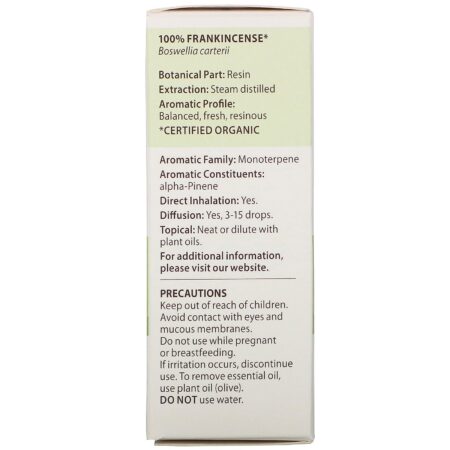 Pranarom, Essential Oil, Frankincense, .17 fl oz (5 ml) - Image 3