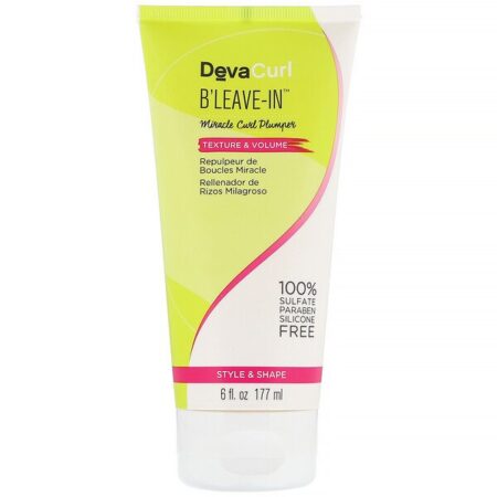 DevaCurl, B'Leave-In, Miracle Curl Plumper, Textura e volume, 177 ml