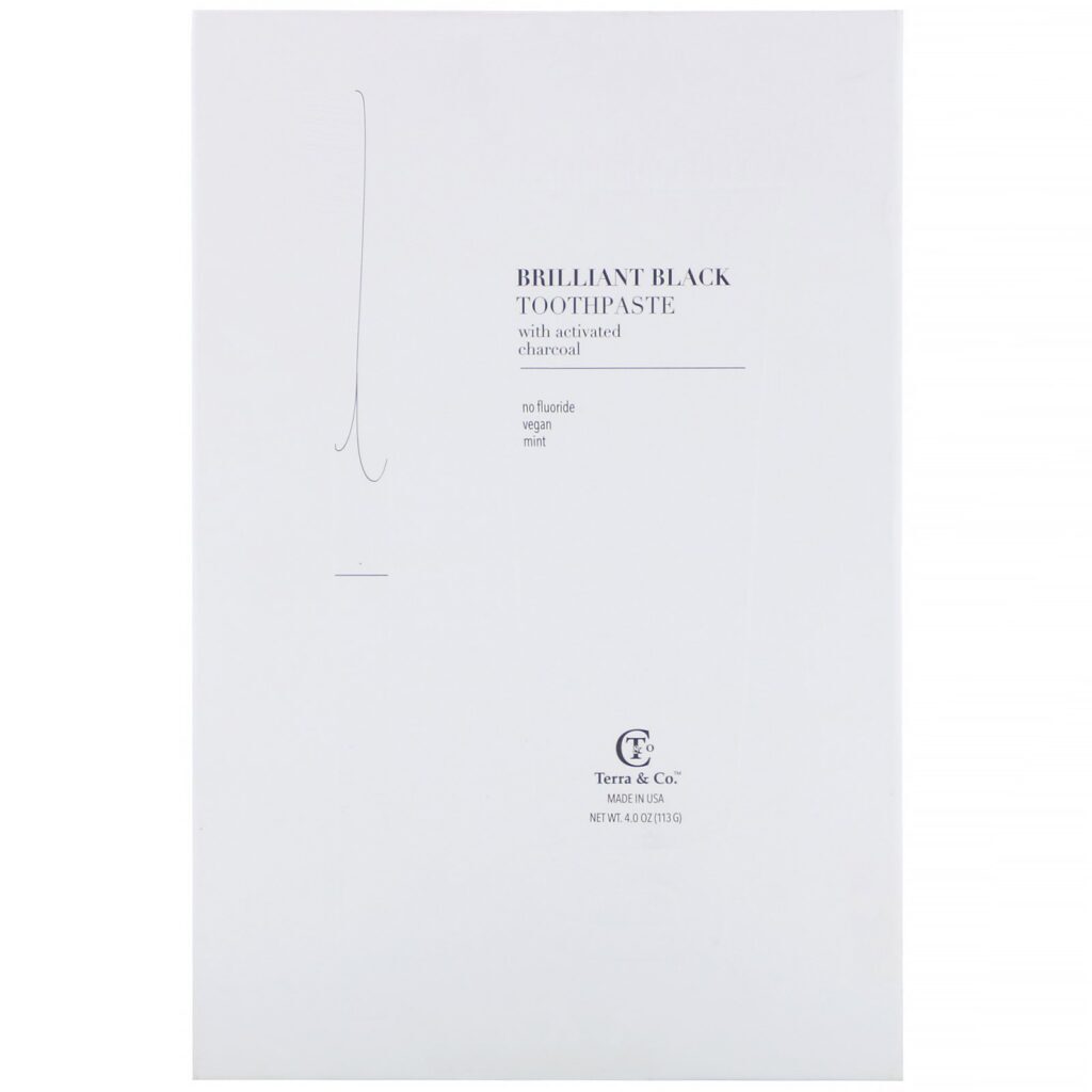 Terra & Co., Conjunto de Creme Dental e Escova de Dentes Brilliant Black, 1 Kit - Imagem 2