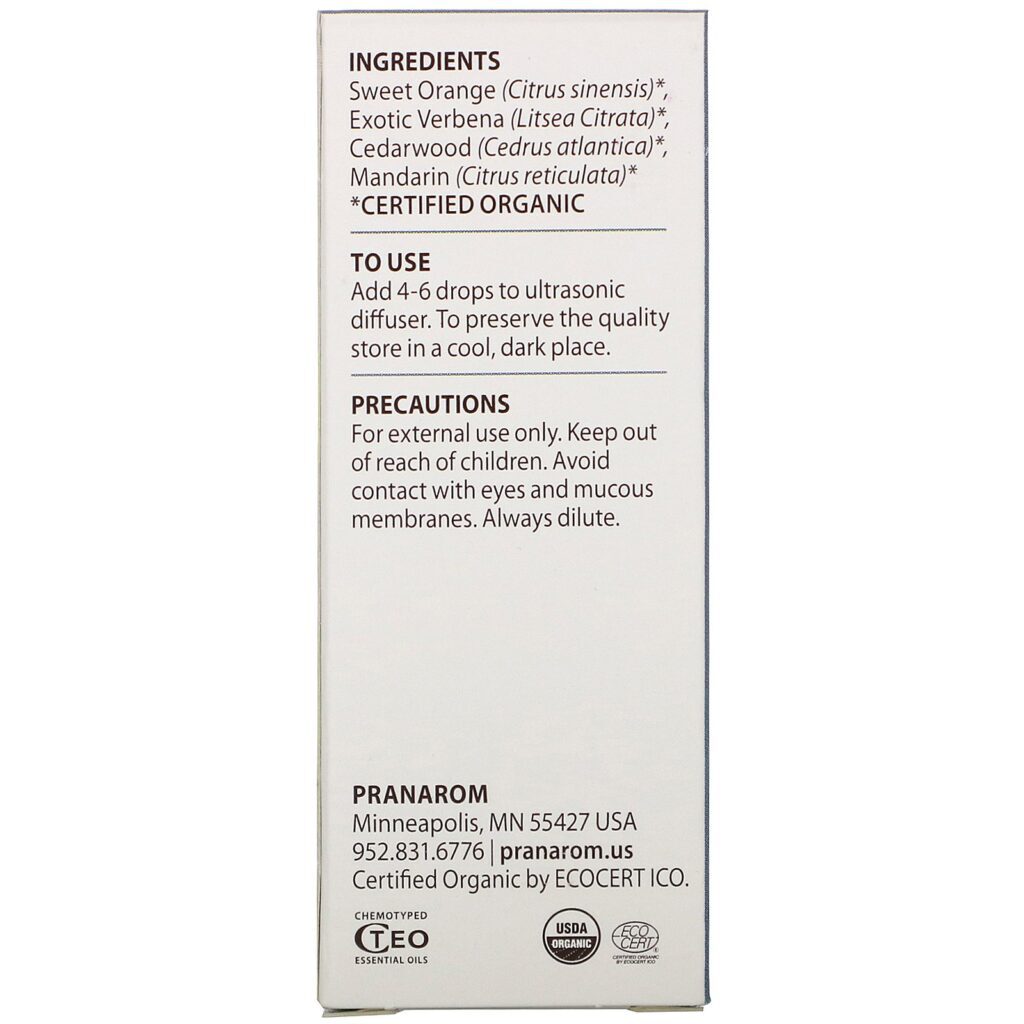 Pranarom, Essential Oil, Diffusion Blend, Zen, .17 fl oz (5 ml) - Imagem 3