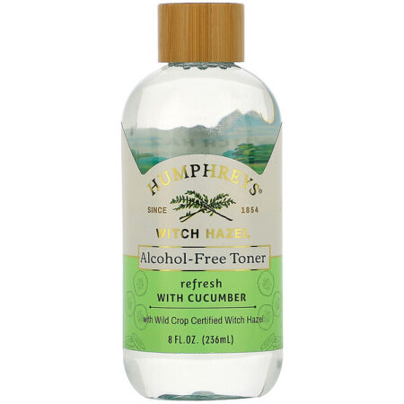 Humphrey's, Witch Hazel, Alcohol Free Toner with Cucumber, Refresh, 8 fl oz (236 ml)