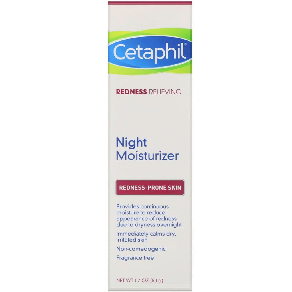 Cetaphil, Redness Relieving, Night Moisturizer, 1.7 oz (50 g) - Imagem 2