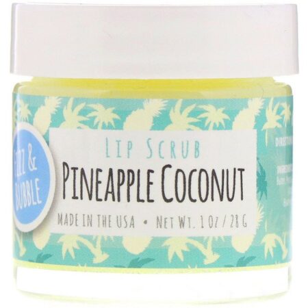 Fizz & Bubble, Esfoliante labial, Pineapple Coconut, 1 oz (28 g)