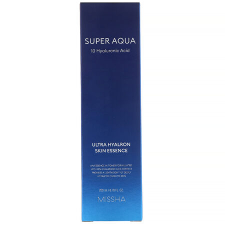 Missha, Super Aqua, Essência Ultra Hyalron para Pele, 6,76 fl oz (200 ml) - Image 2