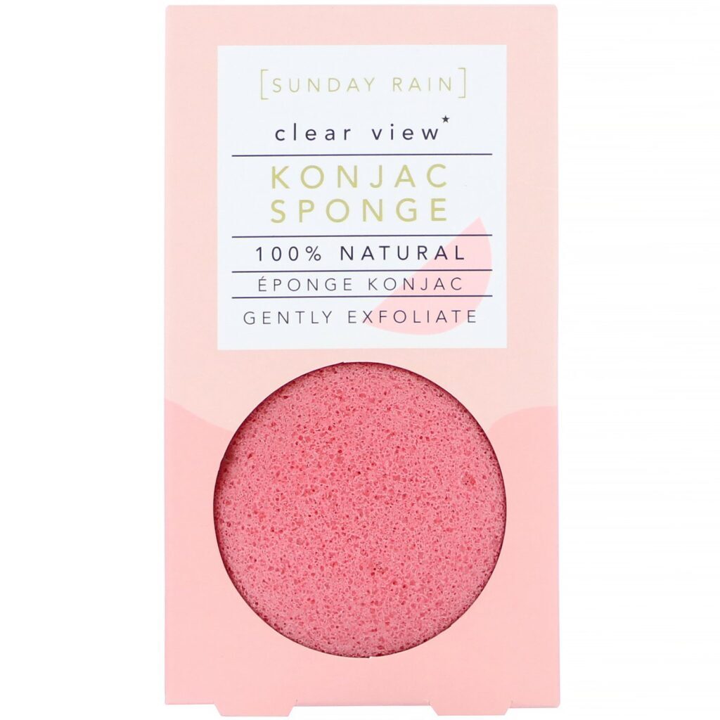 Sunday Rain, Clear View, Konjac Sponge, 1 Sponge - Imagem 2