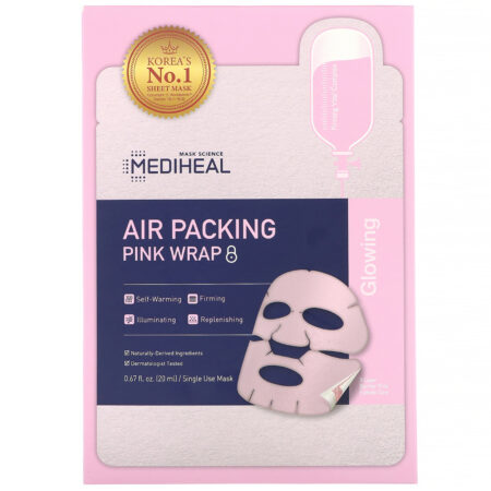 Mediheal, Air Packing, Máscara Envolvente Rosa, 5 Unidades, 20 ml (0,67 fl oz) Cada - Image 2