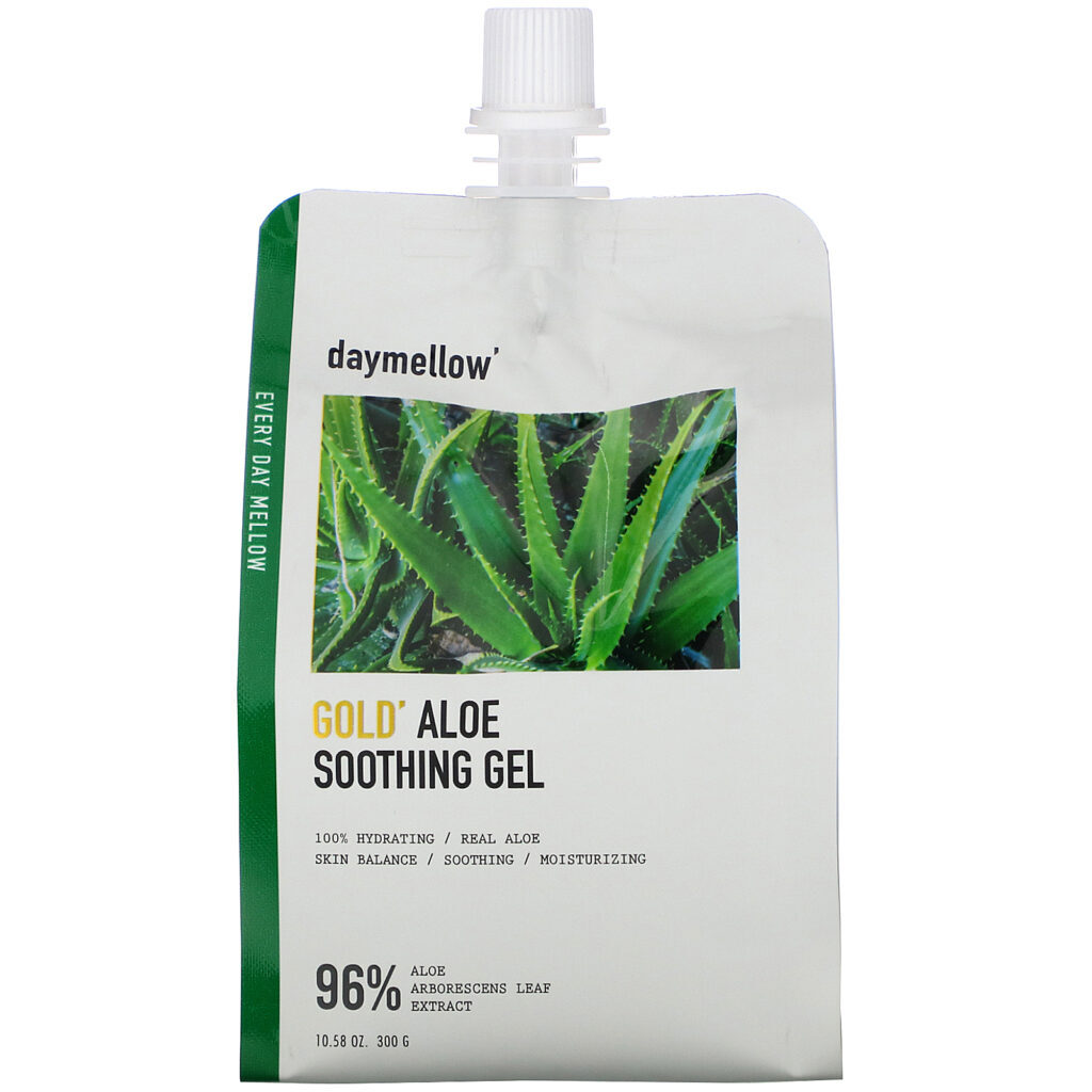 Daymellow, Gold, Aloe Soothing Gel, 10.58 oz (300 g) - Imagem 3