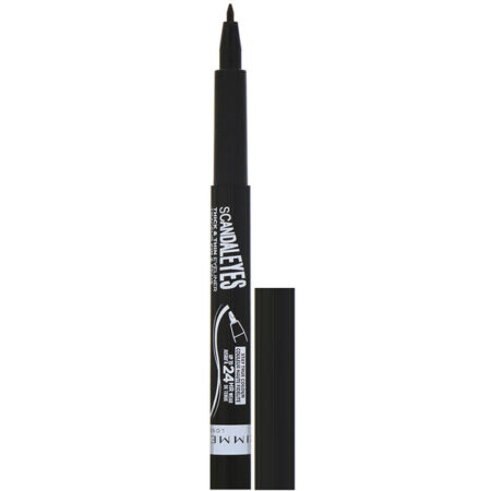 Rimmel London, Delineador de ponta fina e grossa Scandaleyes, Black 001, 1,1 ml