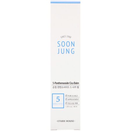 Etude House, Soon Jung, 5-Panthensoside Cica Balm, 1.35 fl oz (40 ml) - Image 2