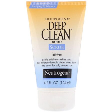 Neutrogena, Limpeza Profunda, Esfoliante Suave, Sem Óleo, 4,2 fl oz (124 ml)