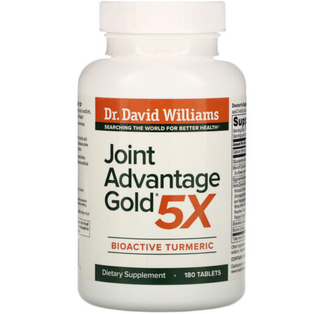 Dr. Williams, Joint Advantage Gold 5X, BioActive Turmeric, 180 Tablets