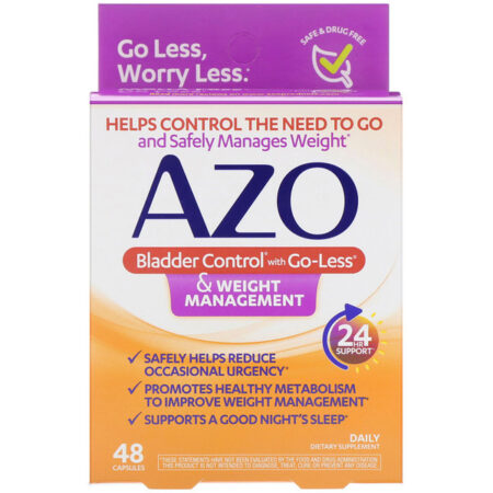 Azo, Bladder Control with Go-Less & Weight Management, 48 Capsules