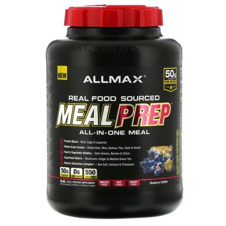 ALLMAX Nutrition, Real Food Sourced Meal Prep, All-in-One Meal, BlueBerry Cobbler, 5.6 lb (2.54 kg)